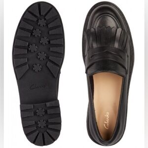Clarks Black Leather Orinoco 2 Loafers